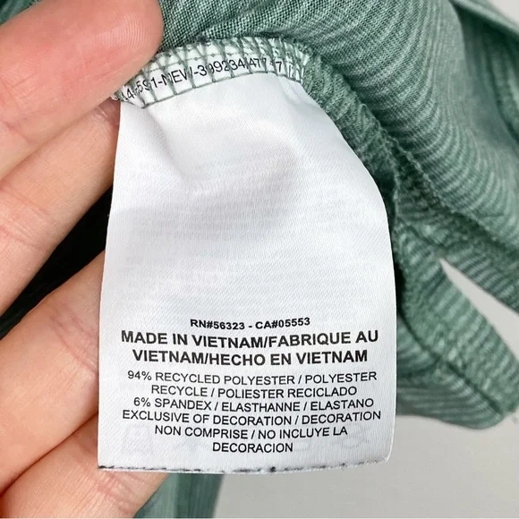 Nike Men's Green Striped Dri-Fit Golf Polo Size L - Picture 6 of 7